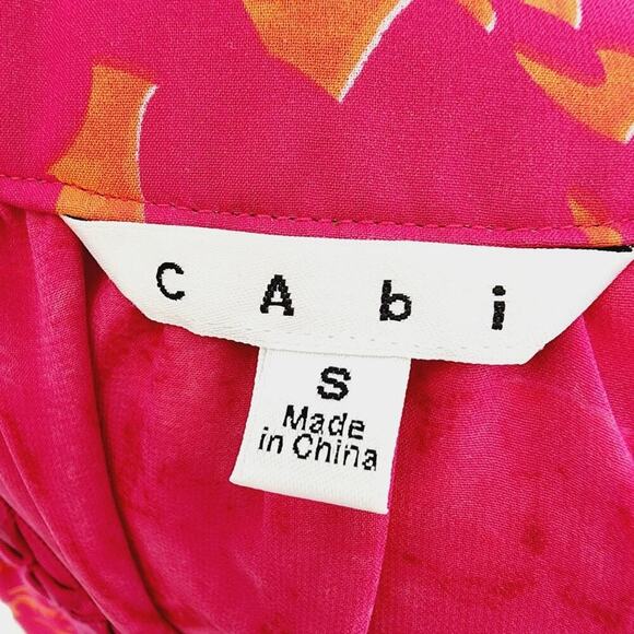 CABI PINK ORANGE SLEEVELESS TUNIC LINED SIZE SMALL - Picture 6 of 7
